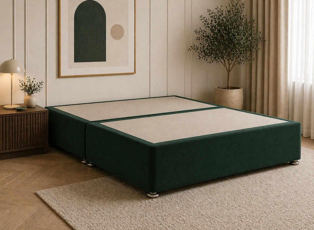 Divan Base in Blush Pink Velvet