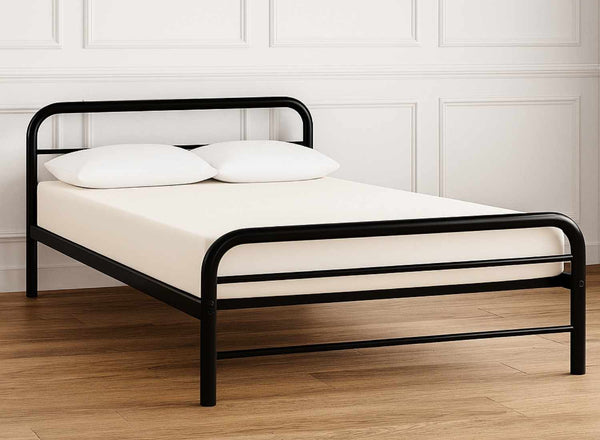 Double Metal bed in black - Cransfield