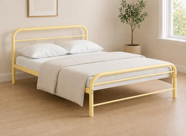 Double Metal Crofton bed in Yellow