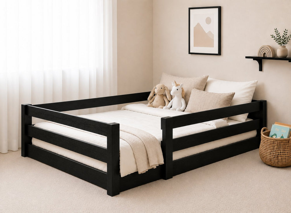 Necton Black Stain Toddler Floor Bed