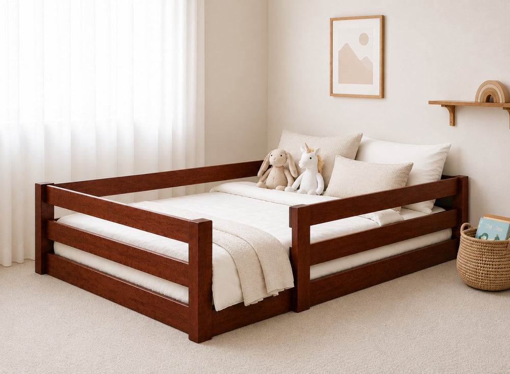 Necton Mahogany Stain Toddler Floor Bed