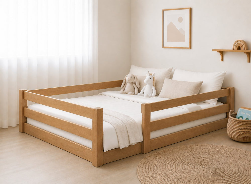 Necton Oak Stain Toddler Floor Bed