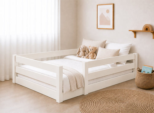 Necton White Toddler Floor Bed