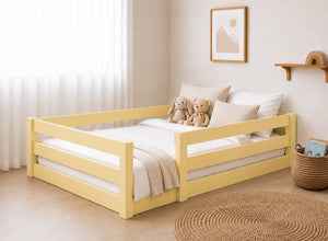 Necton White Yellow Floor Bed