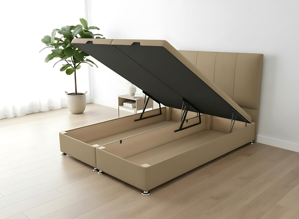 End Lift Ottoman Base | In Stock | Custom 6ft x 6ft3 | Iberis 132cm Headboard