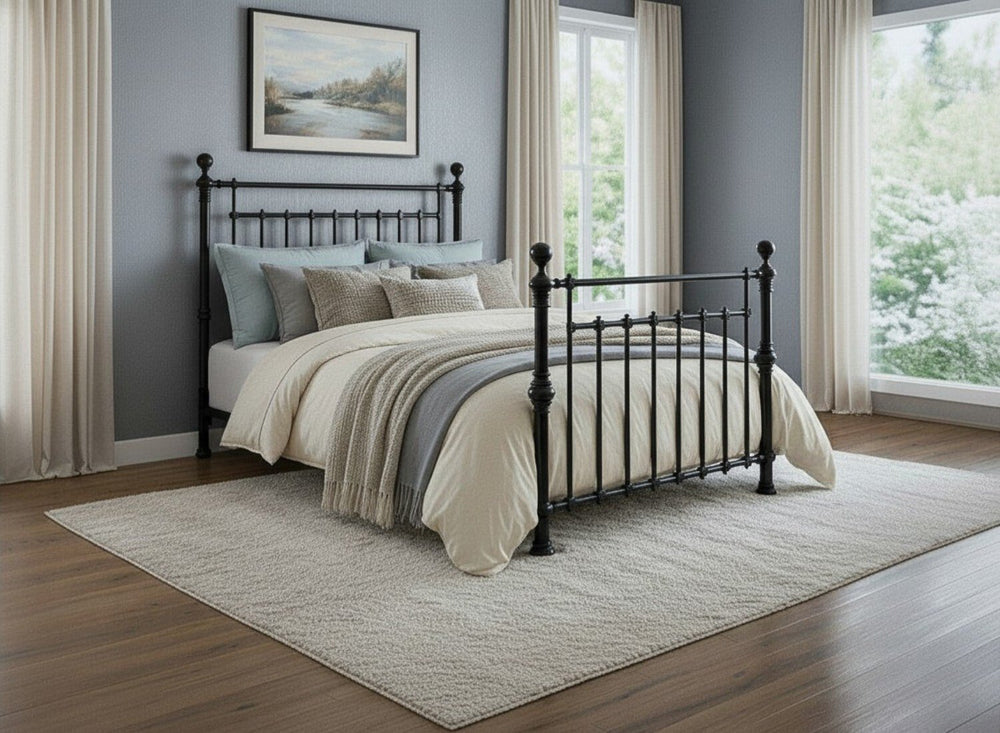 Edward Bed in Black Finish