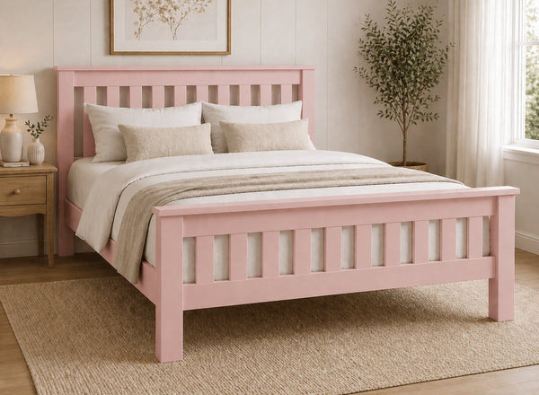 Fakenham Painted Chunky Wooden Bed
