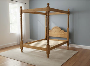 Farringdon 4 Poster Bed in Oak Finish