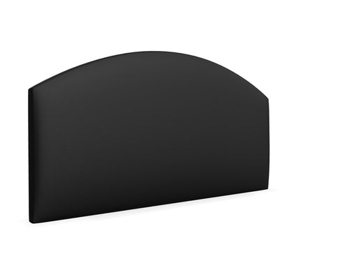 Fuchsia Strutted Headboard Finished in Faux Linen Black