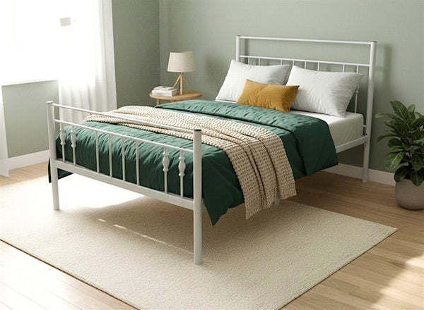 Georgia Bed in Painted White Finish (High End)