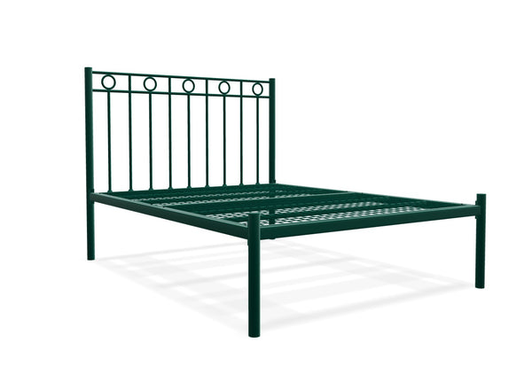 Ivy Low End Metal Bed Frame Finished in Painted Green
