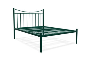 Bronx Low End Metal Bed Frame Finished in Painted Green