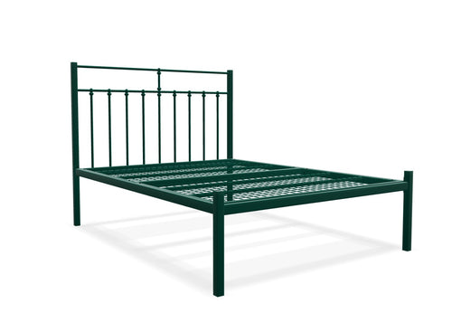 Lenox Low End Metal Bed Frame Finished in Painted Green