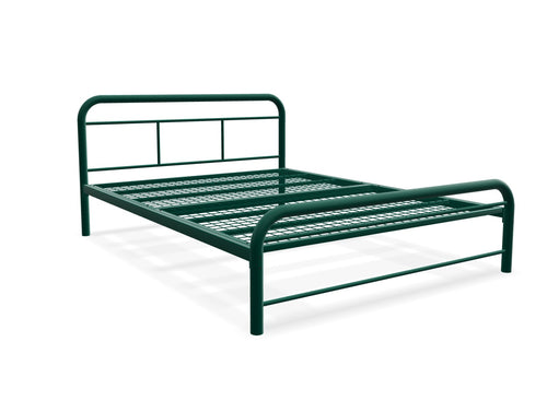Cromer Metal Bed Frame Finished in Painted Green