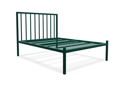 Madison Low End Metal Bed Frame Finished in Painted Green