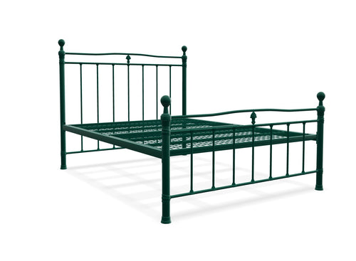 Tunstall Metal Bed Frame Finished in Painted Green
