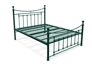 Carbrook Metal Bed Frame Finished in Green