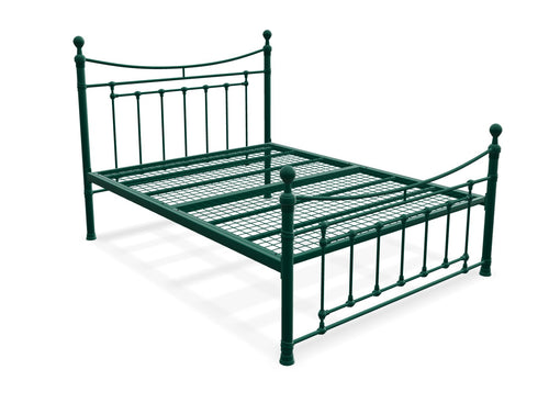 Carbrook Metal Bed Frame Finished in Green