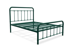 Massingham Metal Bed Frame Finished in Painted Green