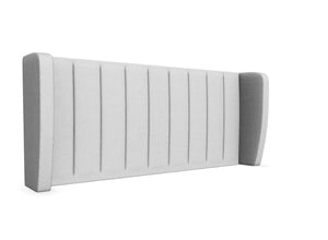 Dahlia Winged Headboard Finished in Moda Clay Grey