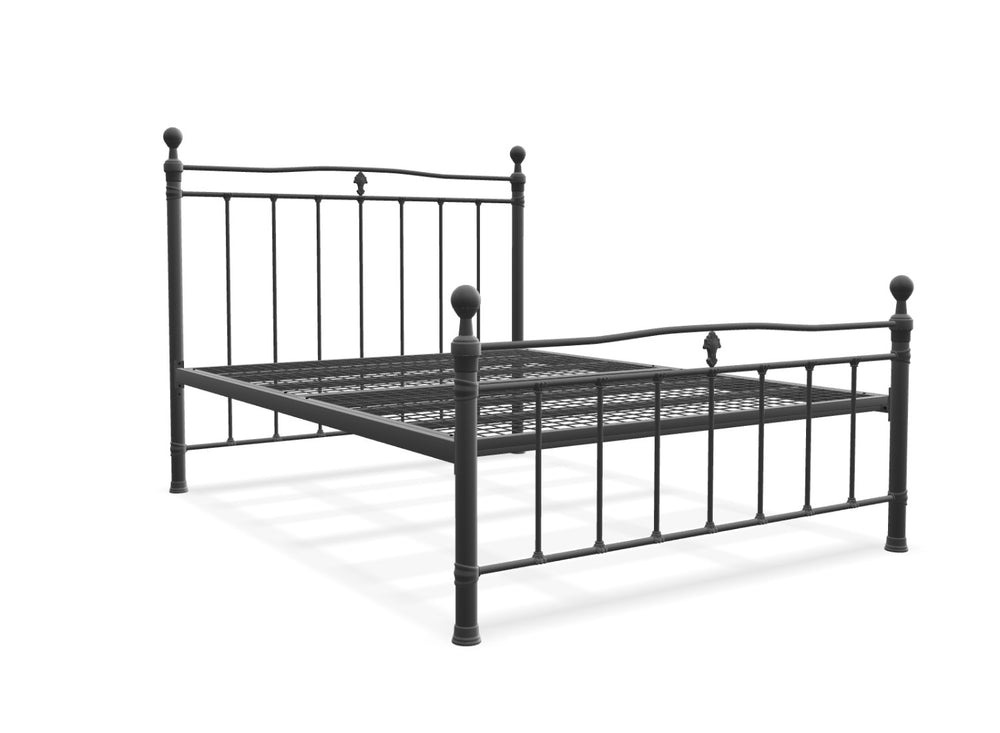Tunstall Metal Bed Frame Finished in Painted Pink