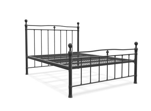 Tunstall Metal Bed Frame Finished in Painted Grey