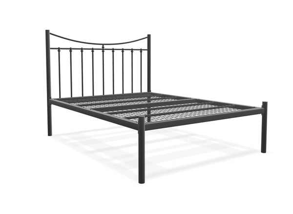Bronx Low End Metal Bed Frame Finished in Painted Grey