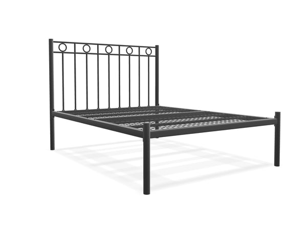Ivy Low End Metal Bed Frame Finished in Painted Grey