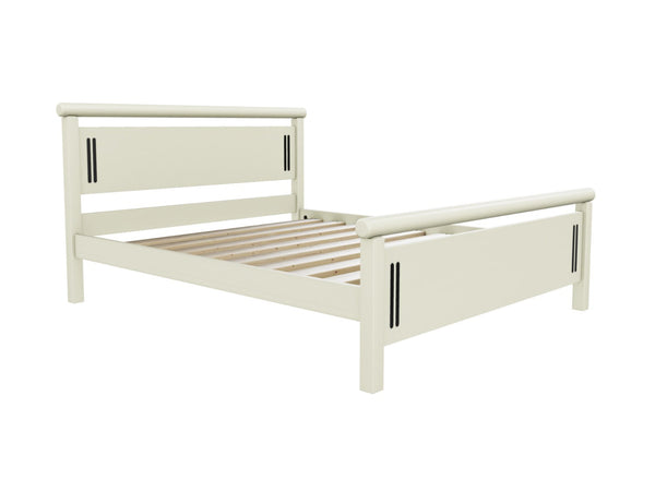 Harpley High End Wooden Bed with Cream Painted Finish