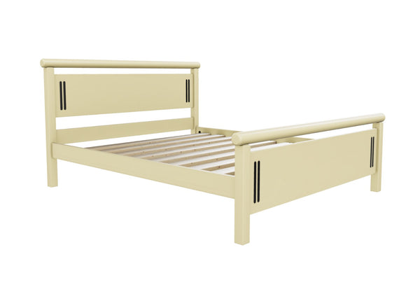 Harpley High End Wooden Bed with Dayroom Yellow Painted Finish