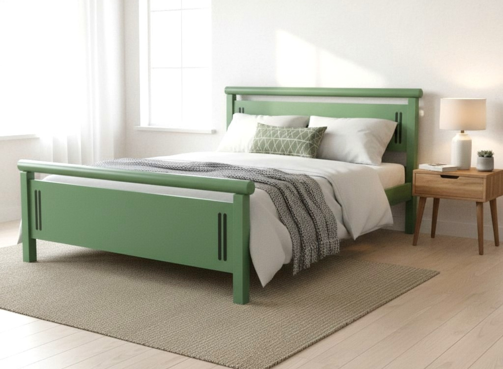 Harpley Bed in Oak