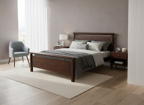 Harpley Bed in Chocolate Finish