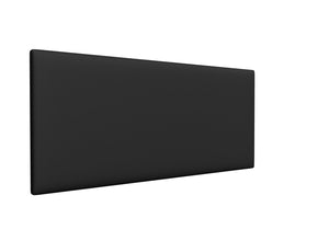 Hermia Strutted Headboard Finished in Faux Linen Black