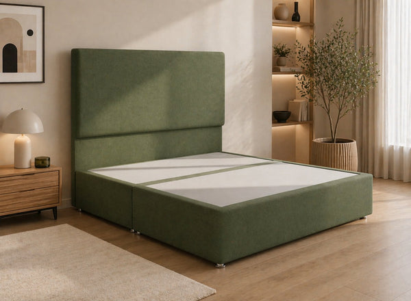 Heather Suede Divan Bed