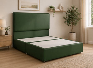 Heather Leather Divan Bed