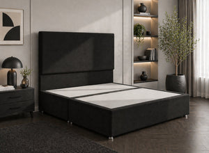 Heather Suede Divan Bed