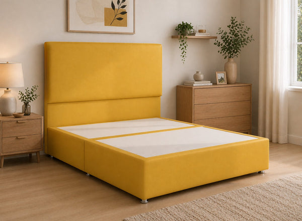 Heather Leather Divan Bed