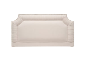 Holly Headboard in Wall Mounted Style - Cut Out Corners with Strapped Borders