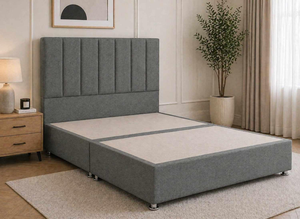 Iberis Linen Cream Wool-Blend Divan