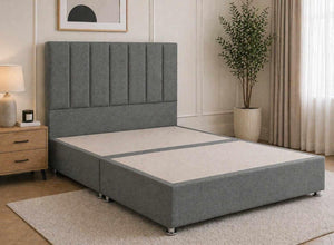 Iberis Pewter Grey Wool-Blend Divan