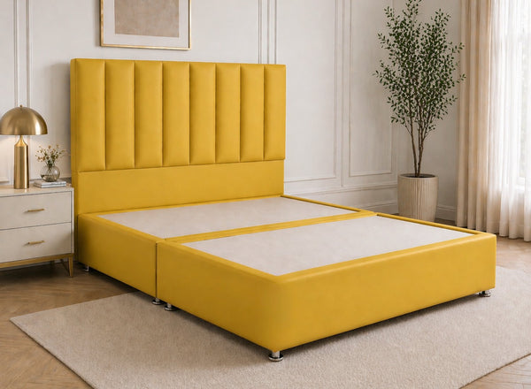 Iberis Leather Divan Bed