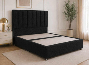 Iberis Cosmos Black Bouclé Divan Bed