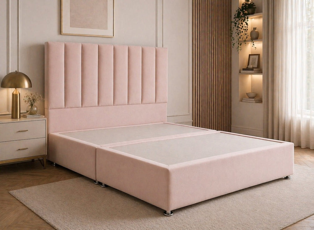 Iberis Daisy White Bouclé Divan Bed