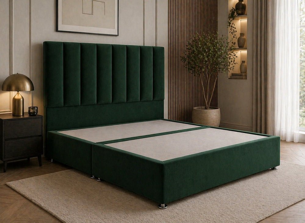 Iberis Daisy White Bouclé Divan Bed