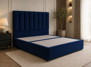 Iberis Divan Bed in Royal Velvet Finish