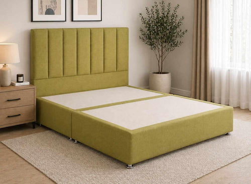Iberis Juniper Green Flat Weave Divan Bed