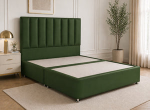 Iberis Leather Divan Bed