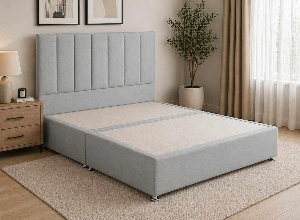 Iberis Rose Pink Flat Weave Divan Bed
