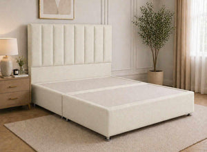Iberis Linen Cream Wool-Blend Divan