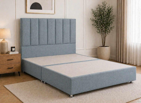 Iberis Sky Blue Wool-Blend Divan